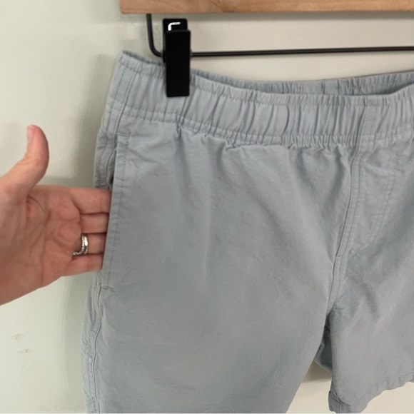 Free Fly Stretch Canvas Shorts Bamboo Cotton Sz Large Bay Blue Casual Coastal 13 - Picture 5 of 11